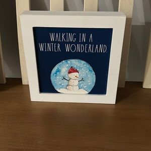 NWT Rae Dunn Winter Wonderland Sign